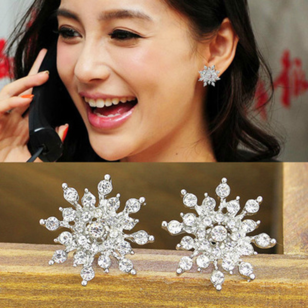 Silver Clear Earring